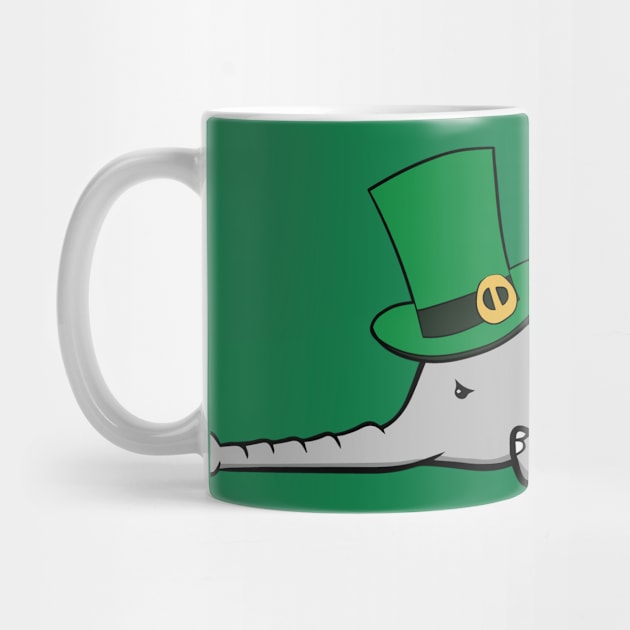 Funny St Patricks Day Irish Drunk Elephant Gift by MrTeee